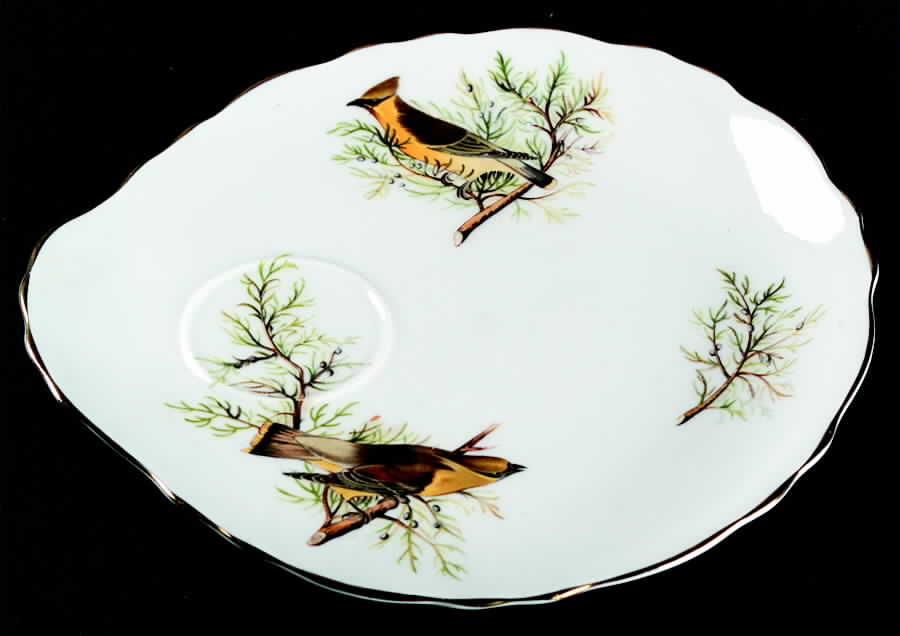 Audubon Birds Snack Plate for Snack Set That Uses the Footed Cup by Tuscan - Royal Tuscan-1