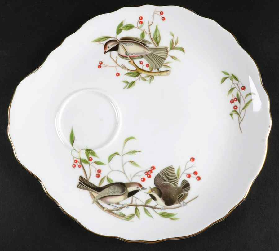 Audubon Birds Snack Plate for Snack Set That Uses the Footed Cup by Tuscan - Royal Tuscan-1