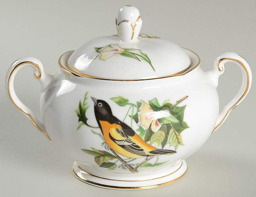 Audubon Birds Sugar Bowl & Lid by Tuscan - Royal Tuscan-1