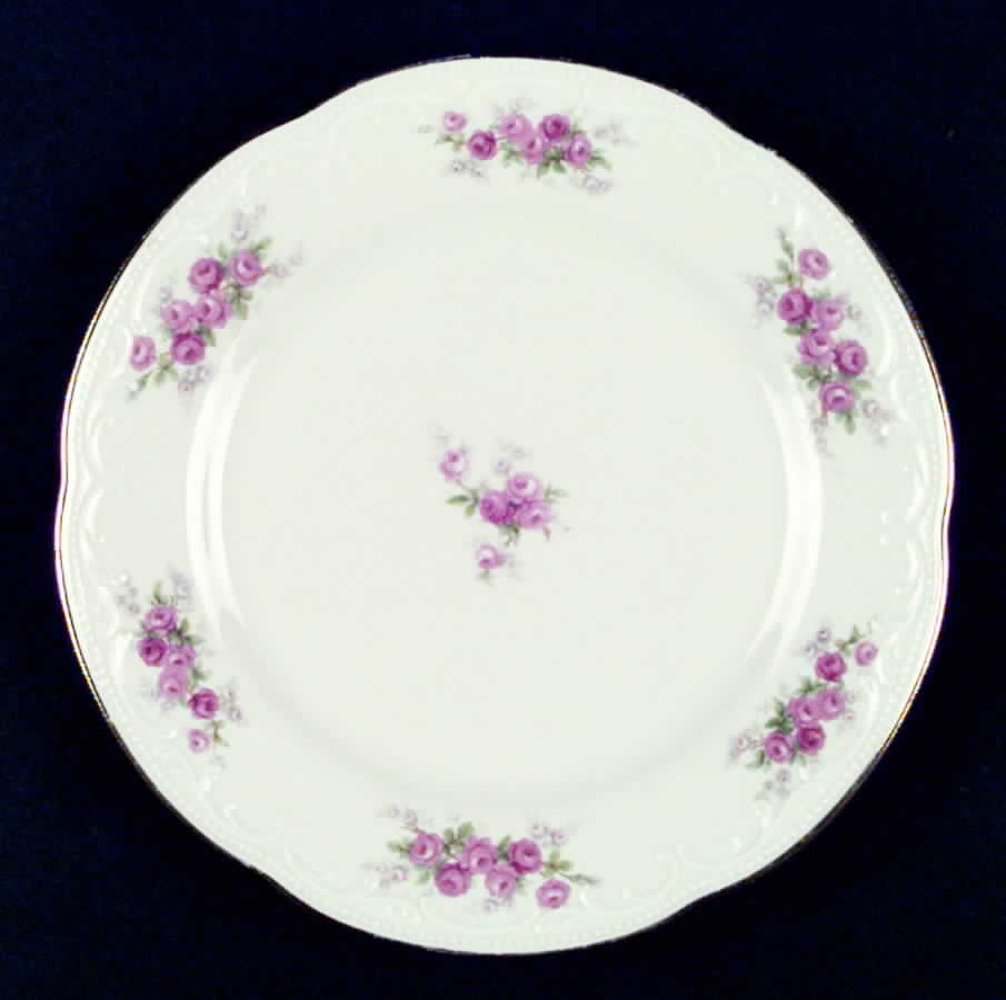 Mozart (Pink Roses-Cream) Salad Plate by Tirschenreuth-1