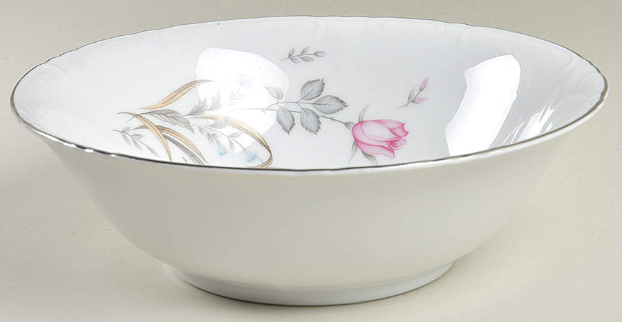 Wild Rose 9" Round Vegetable Bowl by Three Castle-1