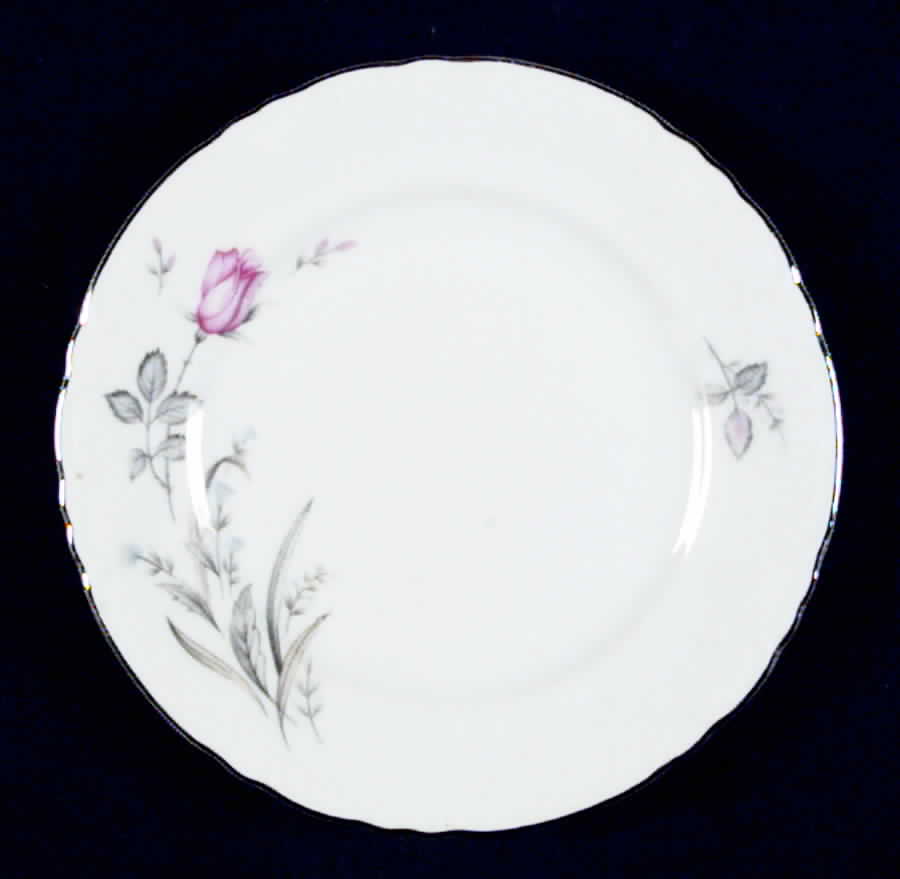 Wild Rose Bread & Butter Plate by Three Castle-1