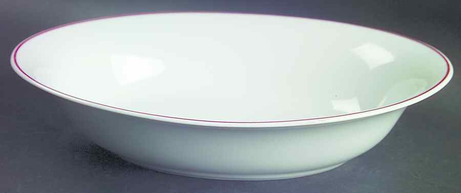 R6L1 Red 9" Oval Vegetable Bowl by Royal Limoges-1