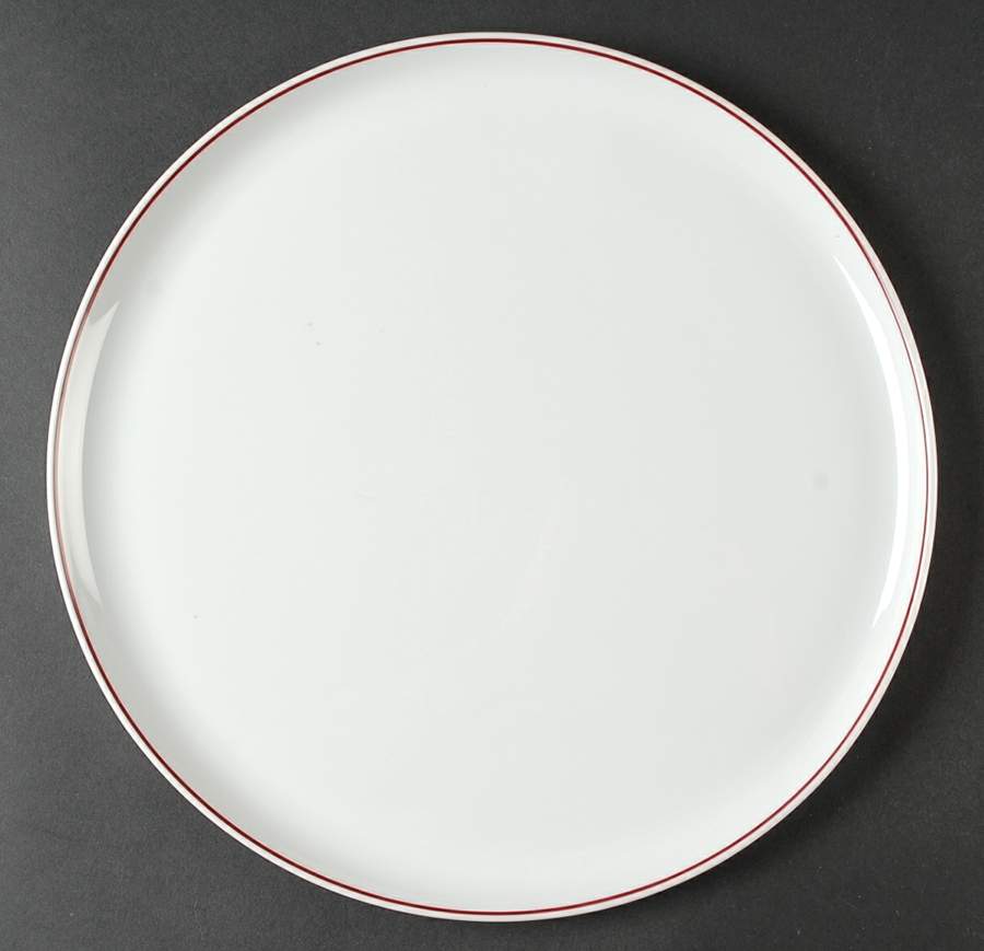 R6L1 Red Round Torte Plate by Royal Limoges-1