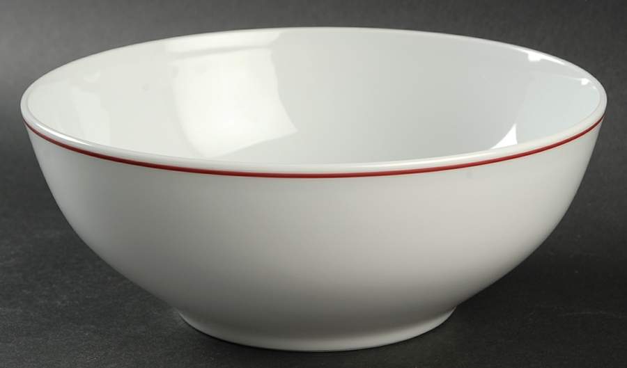 R6L1 Red 8" Round Vegetable Bowl by Royal Limoges-1
