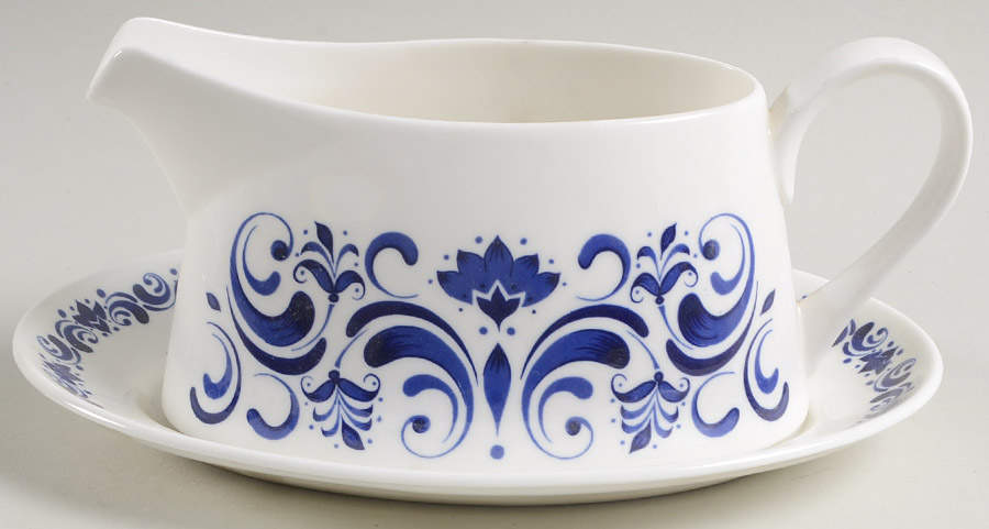 Majorca Gravy Boat & Underplate by Tuscan - Royal Tuscan-1