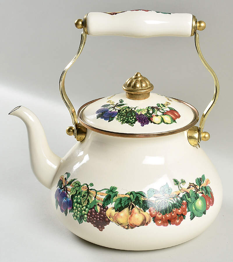 Kensington Garden Metal Kettle & Lid by Tabletops Unlimited-1