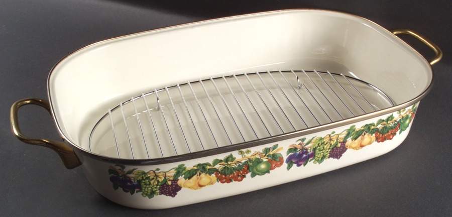 Kensington Garden 16" Rectangular Roaster with Metal Rack by Tabletops Unlimited-1