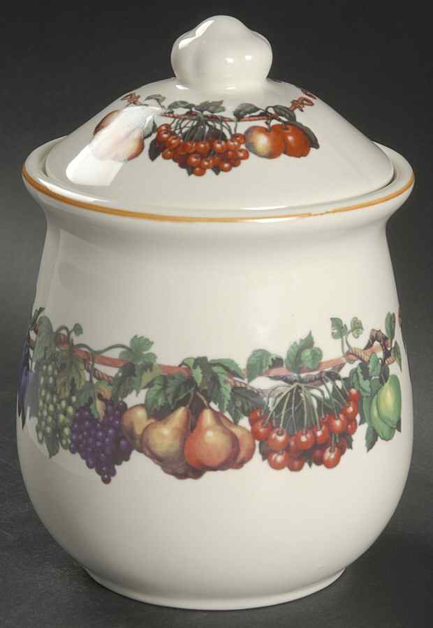Kensington Garden Medium Canister & Lid by Tabletops Unlimited-1