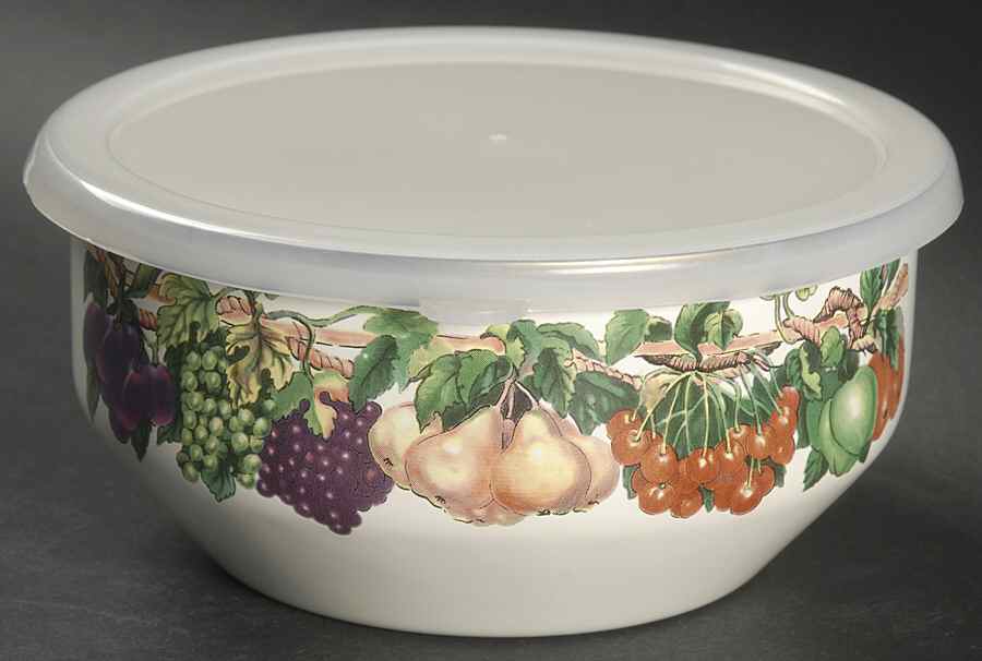 Kensington Garden 6" Metal Bowl W/Plastic Lid by Tabletops Unlimited-1