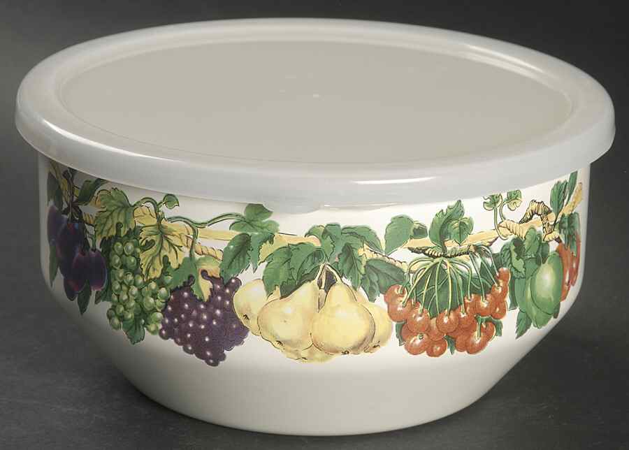 Kensington Garden 7" Metal Bowl & Plastic Lid by Tabletops Unlimited-1