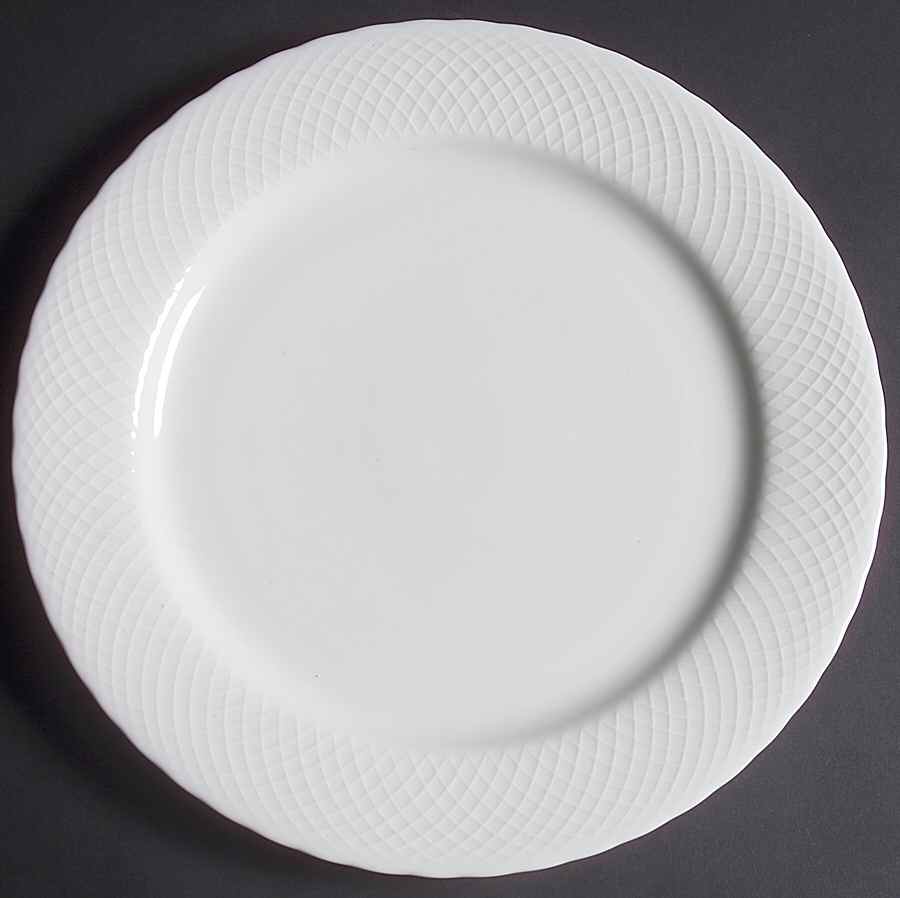White Wicker 12" Chop Plate (Round Platter) by Ten Strawberry Street-1