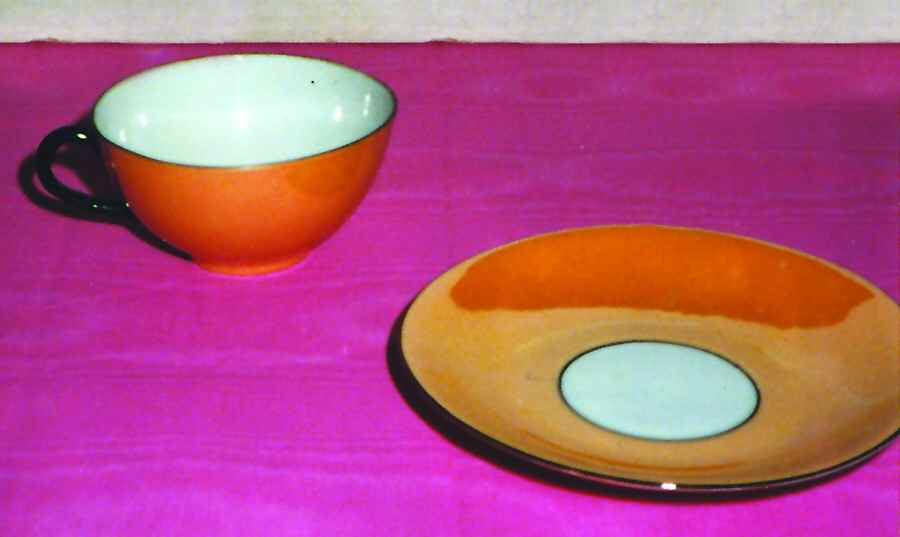 TIR210 Flat Cup & Saucer Set by Tirschenreuth-1