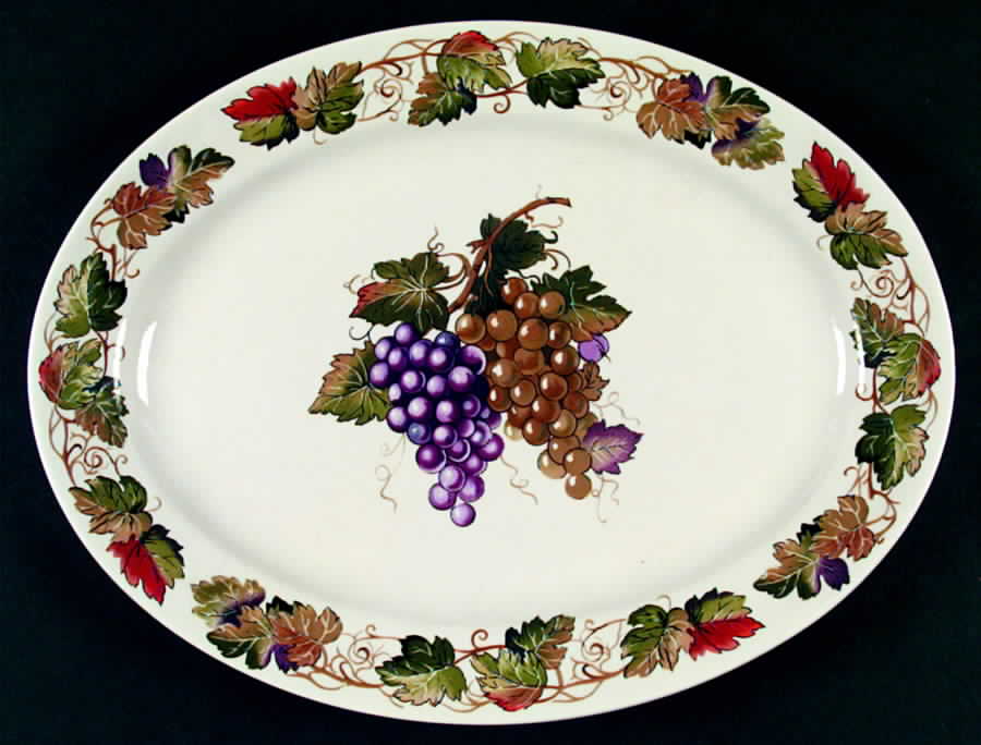 Vine 13" Oval Serving Platter by Tabletops Unlimited-1