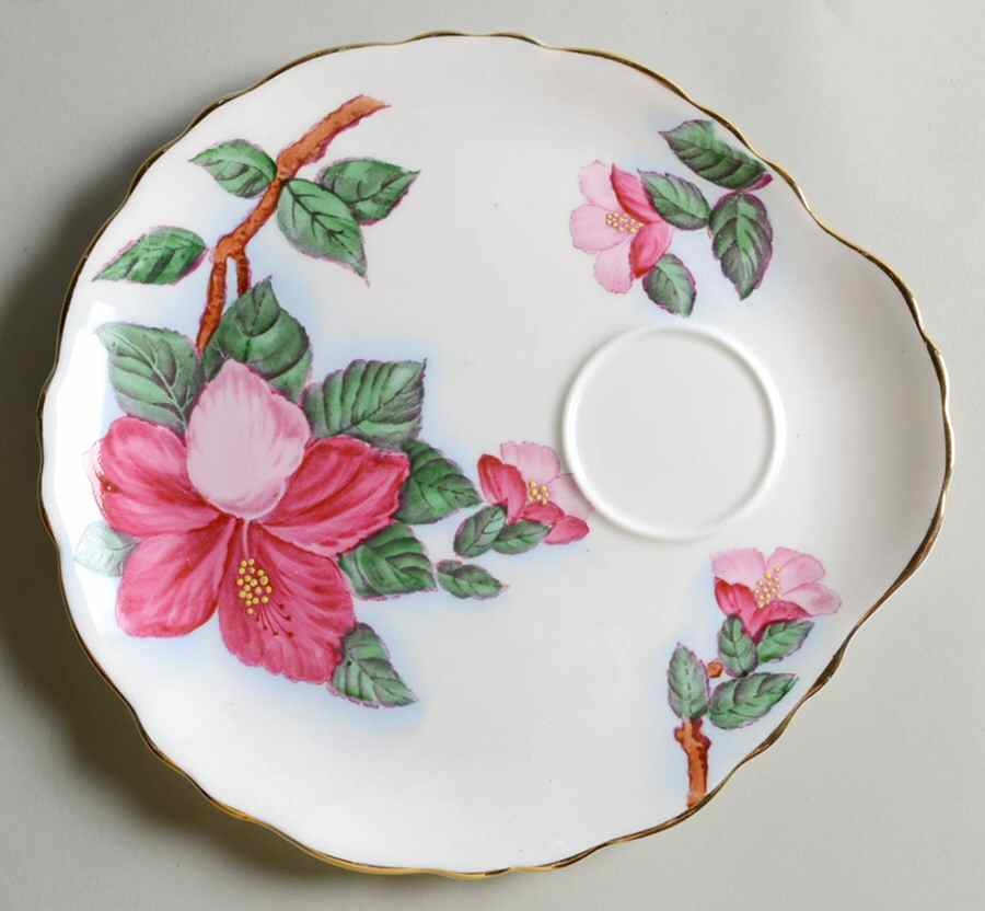 Red Hibiscus Snack Plate by Tuscan - Royal Tuscan-1