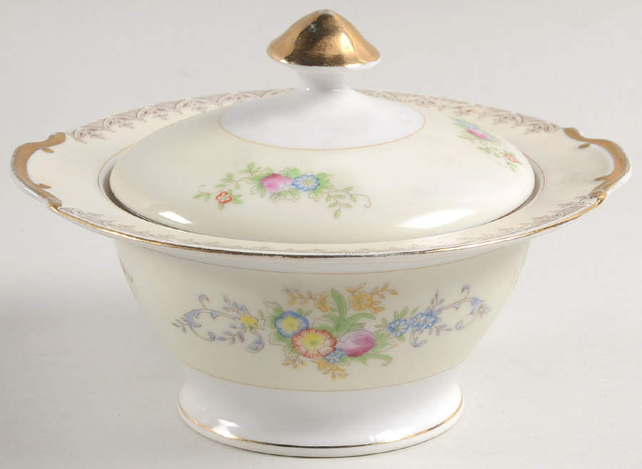 TSW6 Sugar Bowl & Lid by Transor Ware (Japan)-1