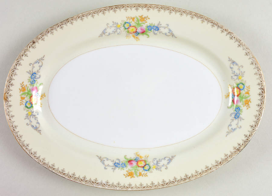 TSW6 11" Oval Serving Platter by Transor Ware (Japan)-1