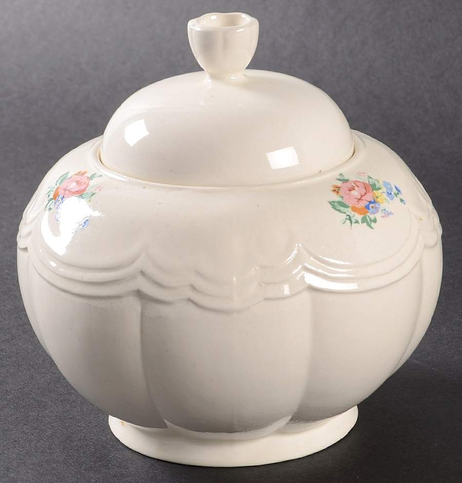 English Rose Sugar Bowl & Lid by Tabletops Unlimited-1