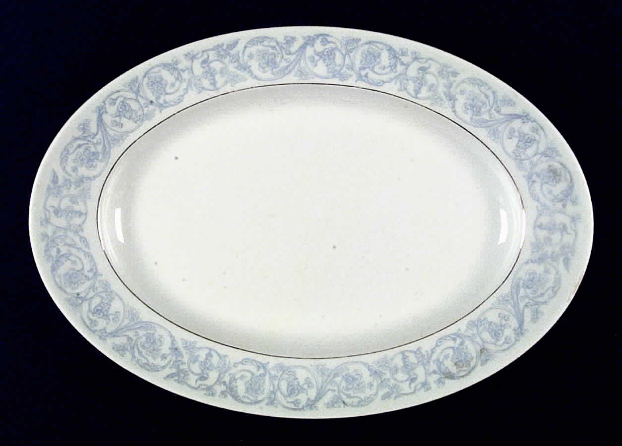 TRV228 14" Oval Serving Platter by Tressemanes & Vogt-1