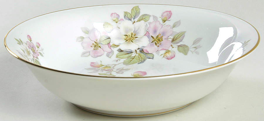 Apple Blossom (Cream Background) 8" Round Vegetable Bowl by Tirschenreuth-1