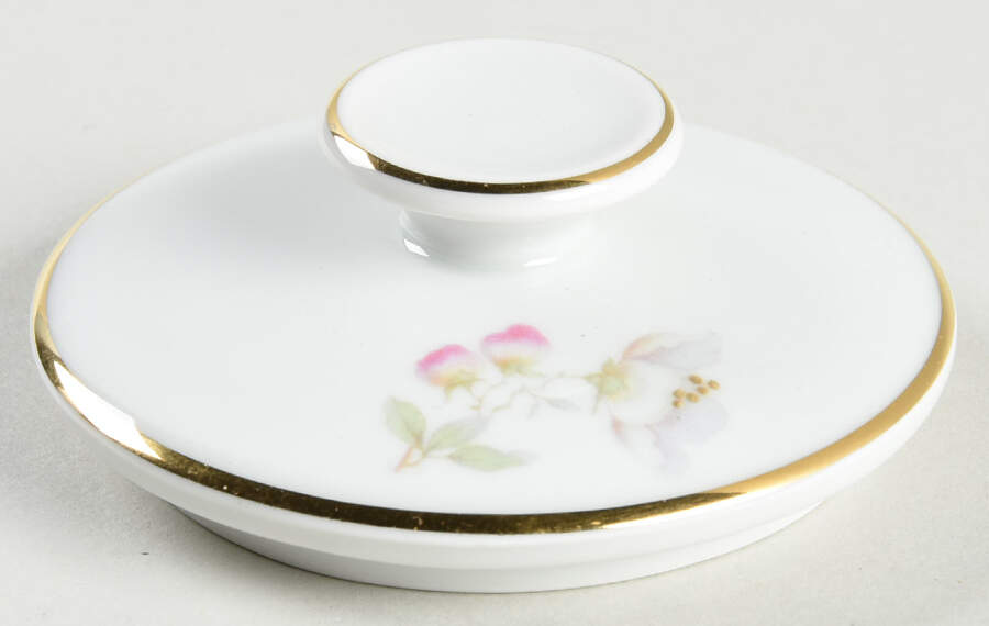 Apple Blossom (Cream Background) Lid for Sugar Bowl by Tirschenreuth-1