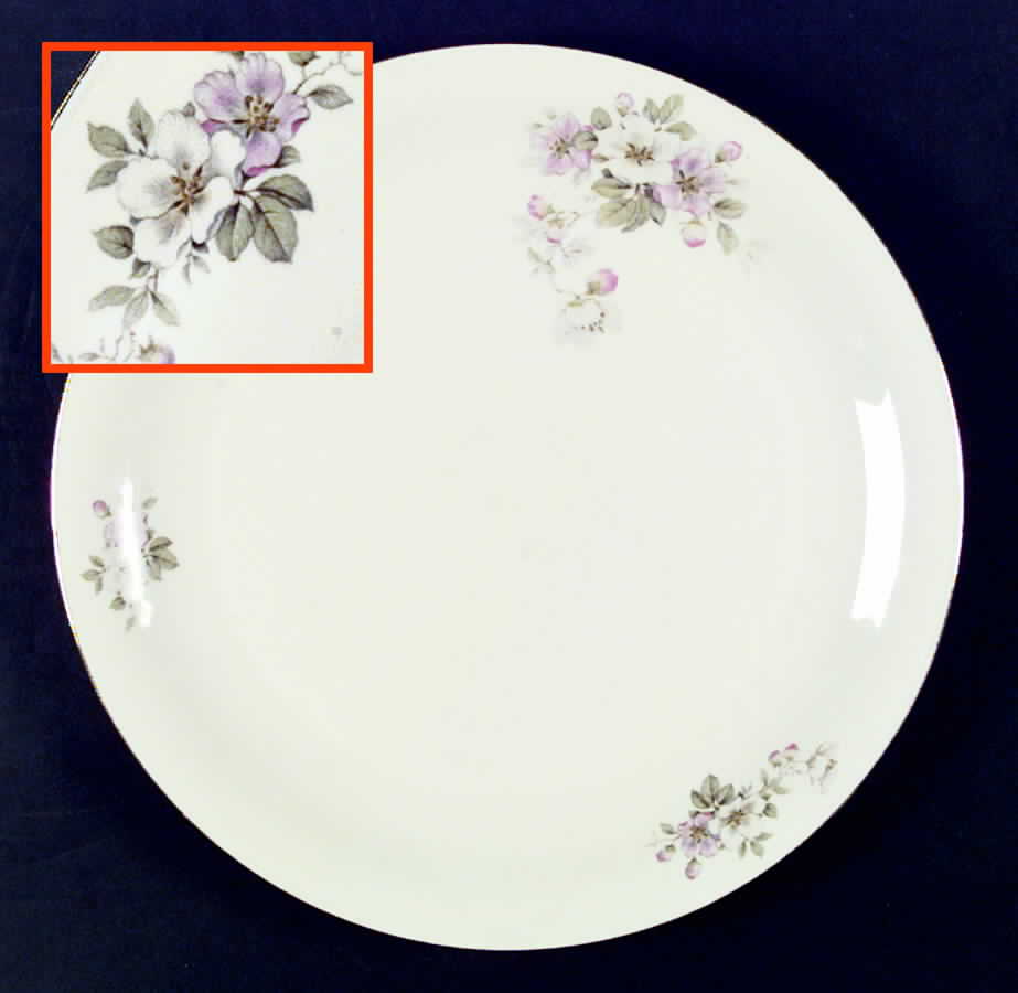 Apple Blossom (Cream Background) 12" Chop Plate (Round Platter) by Tirschenreuth-1