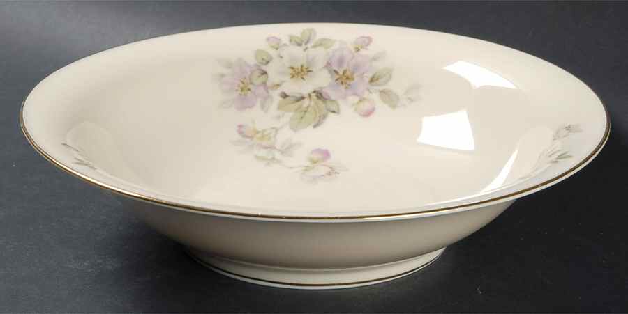 Apple Blossom (Cream Background) 9" Round Vegetable Bowl by Tirschenreuth-1