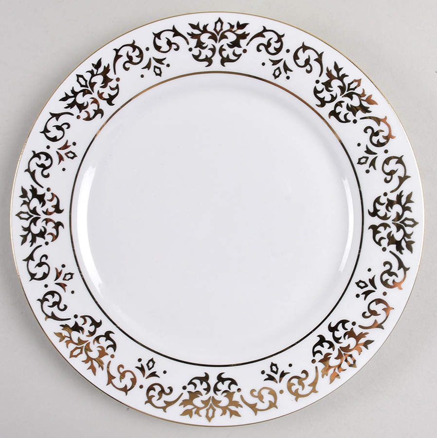 Classic Gold Accent Luncheon Plate by Tienshan-1