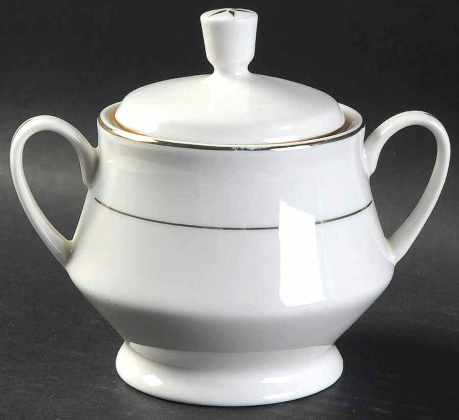 Classic Gold Sugar Bowl & Lid by Tienshan-1