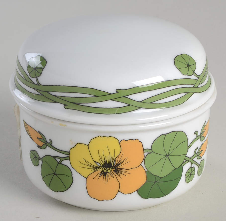 Nasturtium Sugar Bowl & Lid by Thomas-1