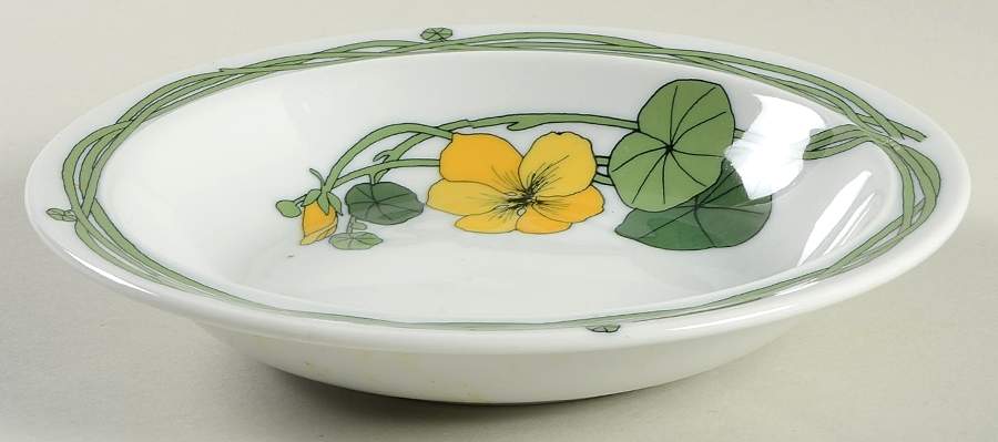 Nasturtium Rim Soup Bowl by Thomas-1