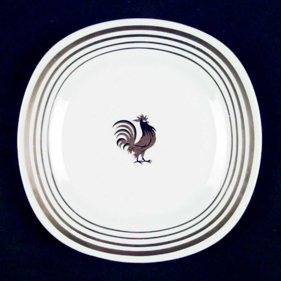 Cockerel Bread & Butter Plate by Taylor, Smith & Taylor (Ts&T)-1