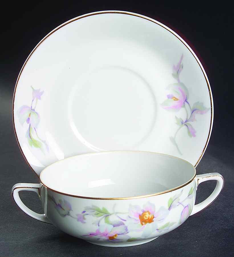 16665 Flat Cream Soup & Saucer Set by Thun-1