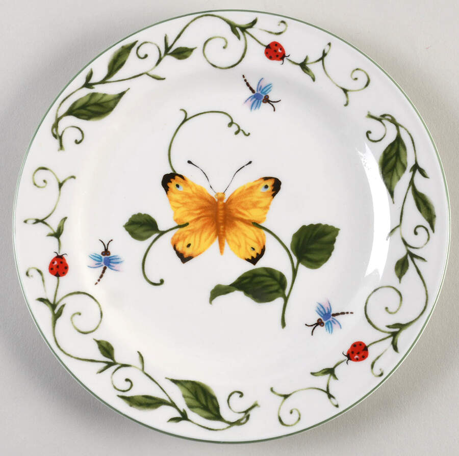 Butterfly Salad Plate by Tabletops Unlimited-1