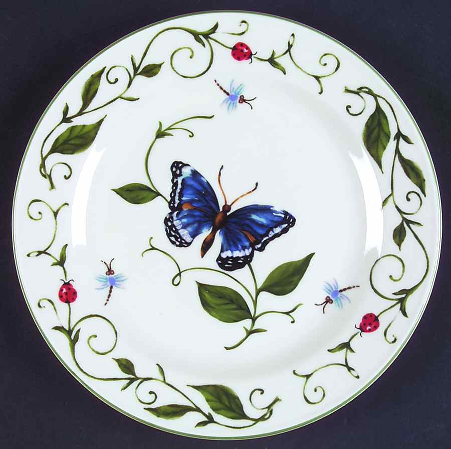 Butterfly Salad Plate by Tabletops Unlimited-1