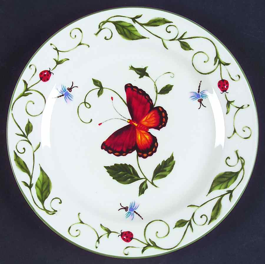 Butterfly Salad Plate by Tabletops Unlimited-1
