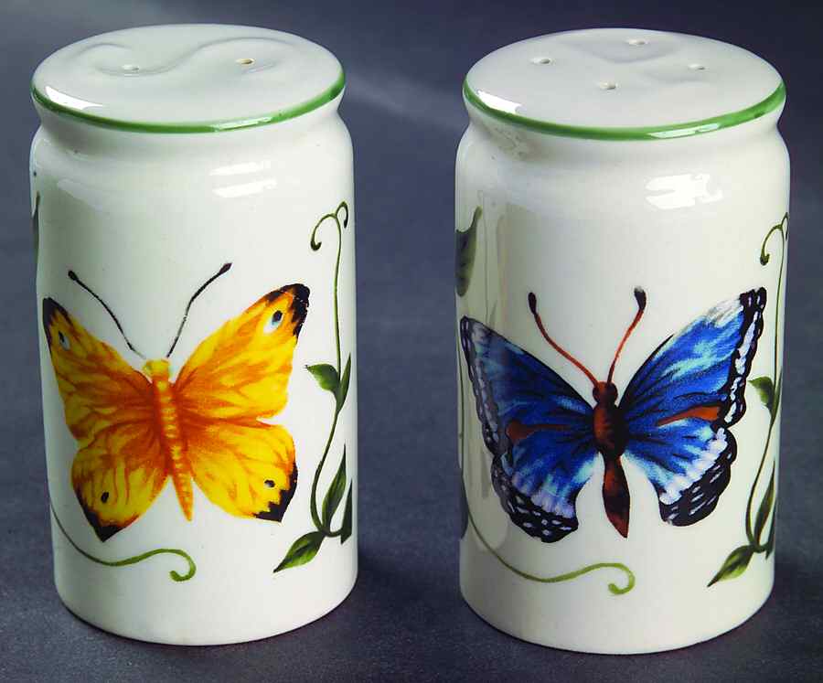 Butterfly Salt & Pepper Set by Tabletops Unlimited-1
