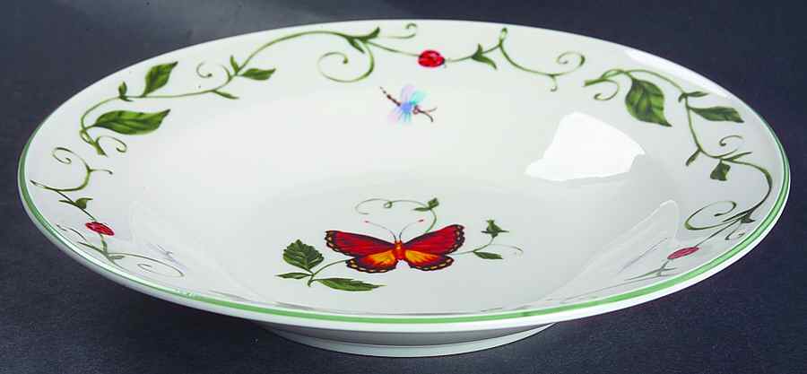 Butterfly Large Rim Soup Bowl by Tabletops Unlimited-1