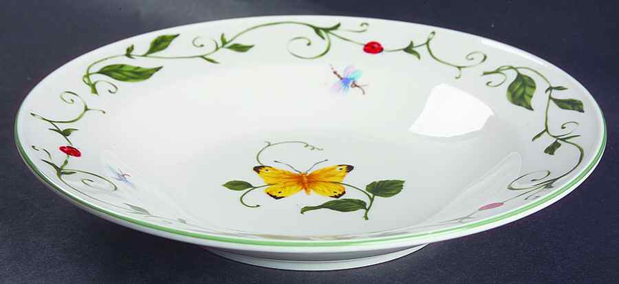 Butterfly Large Rim Soup Bowl by Tabletops Unlimited-1