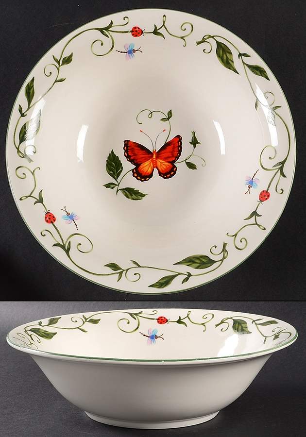 Butterfly 9" Round Vegetable Bowl by Tabletops Unlimited-1