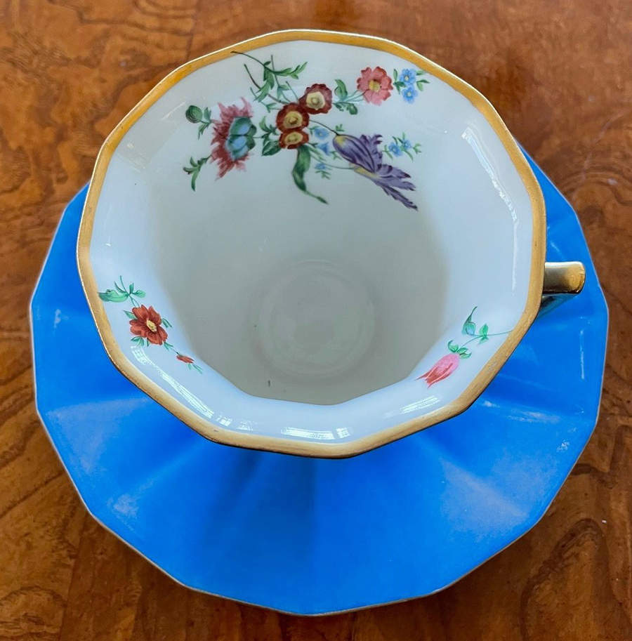 TRV247 Footed Cup & Saucer Set by Tressemanes & Vogt-1