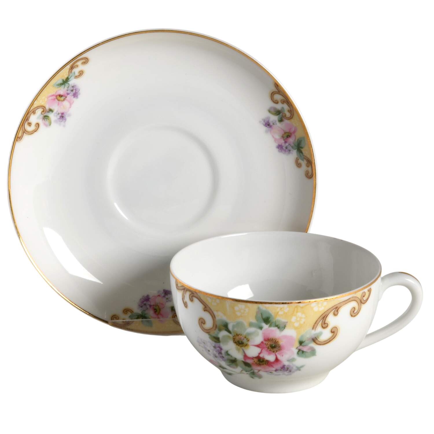 THU163 Flat Cup & Saucer Set by Thun-1