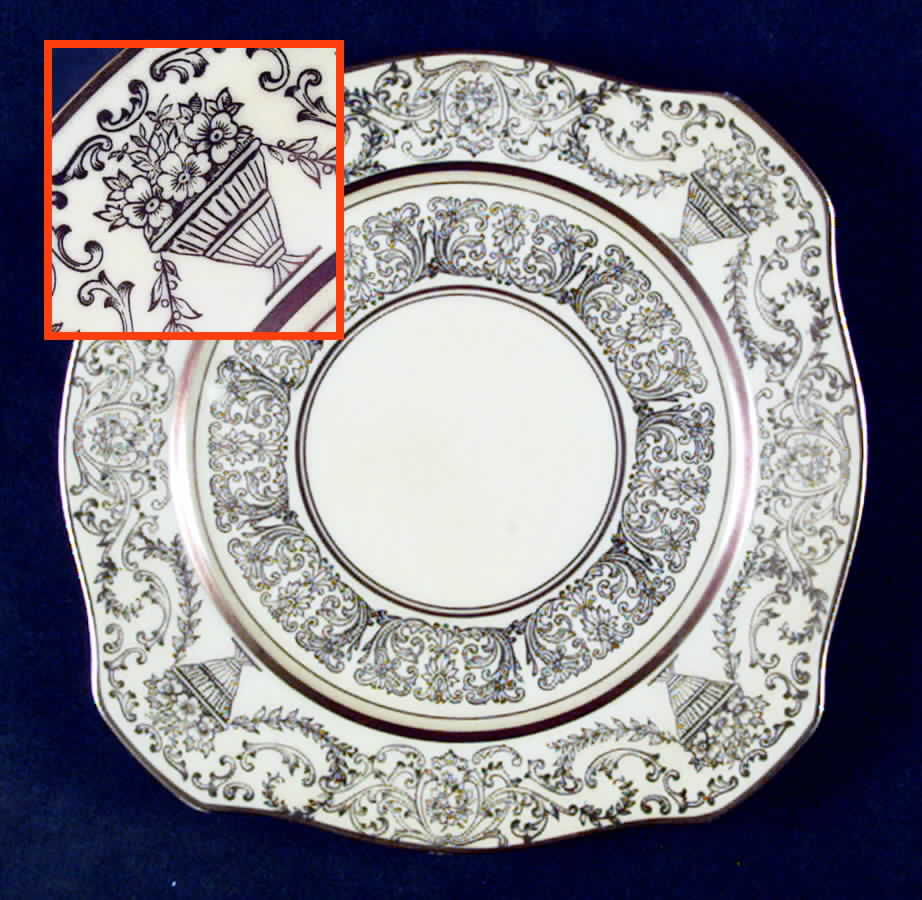 TIR223 Square Salad Plate by Tirschenreuth-1