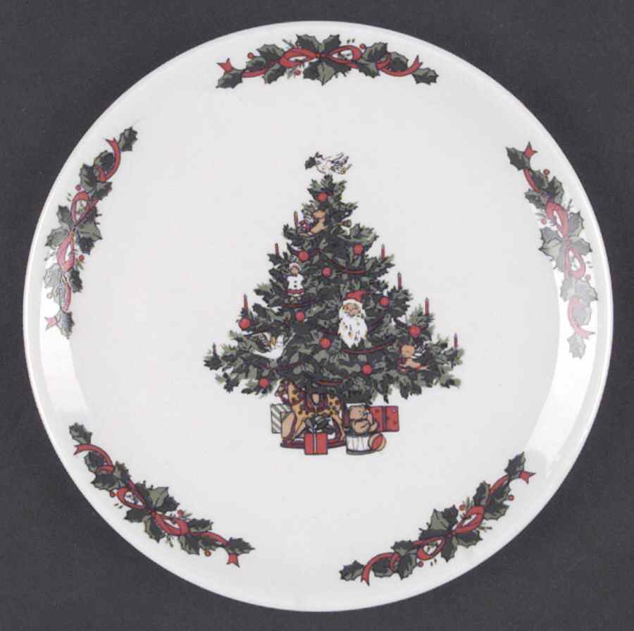 Christmas Time (Smooth) Bread & Butter Plate by Tabletops Unlimited-1