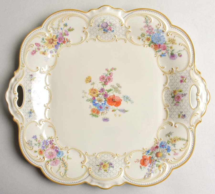 TIR225 Square Handled Cake Plate by Tirschenreuth-1