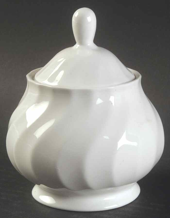 Cascade Sugar Bowl & Lid by Royal Limoges-1