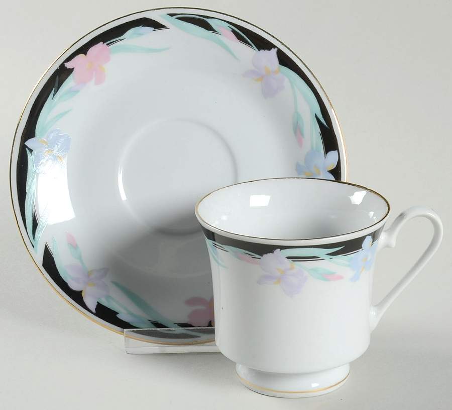 Regency Footed Cup & Saucer Set by Tienshan-1