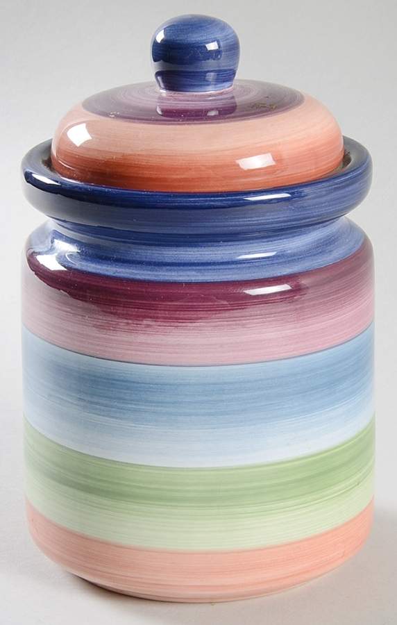 Rotunda Medium Canister & Lid by Tabletops Unlimited-1