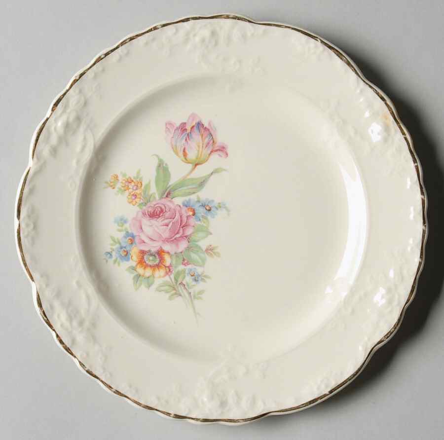 1823 (Fairway Shape) Bread & Butter Plate by Taylor, Smith & Taylor (Ts&T)-1
