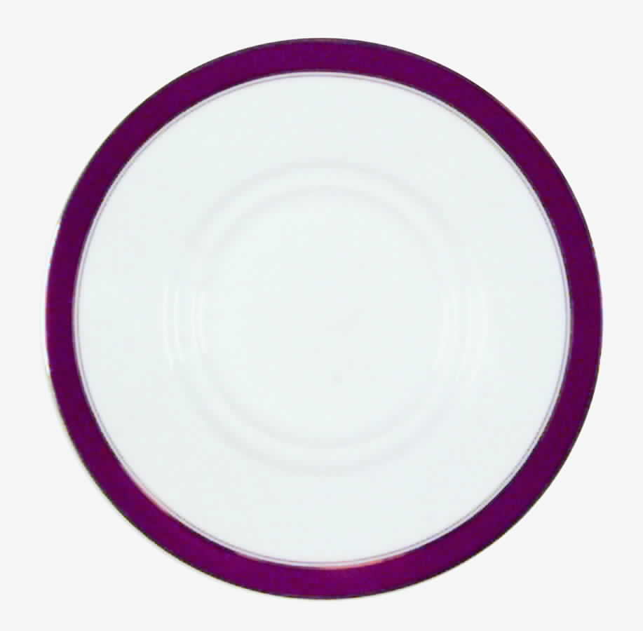 Colonnade Burgundy Saucer by Royal Limoges-1